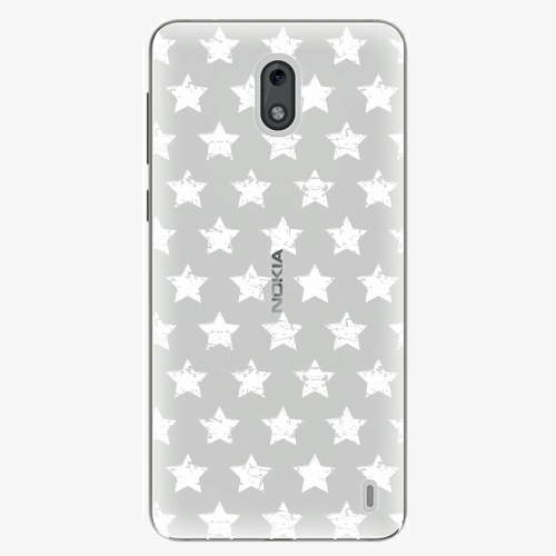 Plastový kryt iSaprio - Stars Pattern - white - Nokia 2 Plastový kryt iSaprio - Stars Pattern - white - Nokia 2