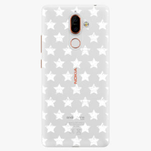 Plastový kryt iSaprio - Stars Pattern - white - Nokia 7 Plus
