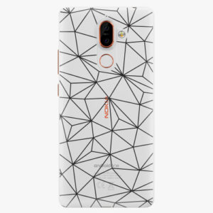 Plastový kryt iSaprio - Abstract Triangles 03 - black - Nokia 7 Plus