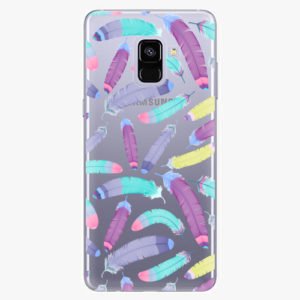 Plastový kryt iSaprio - Feather Pattern 01 - Samsung Galaxy A8 Plus