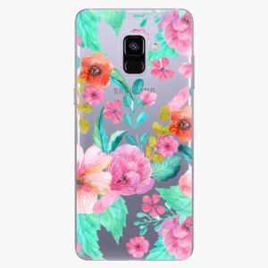 Plastový kryt iSaprio - Flower Pattern 01 - Samsung Galaxy A8 Plus