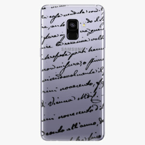 Plastový kryt iSaprio - Handwriting 01 - black - Samsung Galaxy A8 Plus