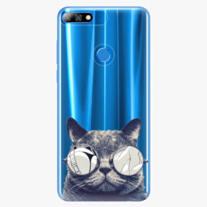 Plastový kryt iSaprio - Crazy Cat 01 - Huawei Y7 Prime 2018
