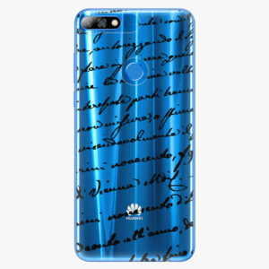 Plastový kryt iSaprio - Handwriting 01 - black - Huawei Y7 Prime 2018
