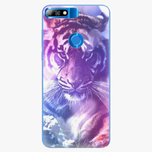 Plastový kryt iSaprio - Purple Tiger - Huawei Y7 Prime 2018