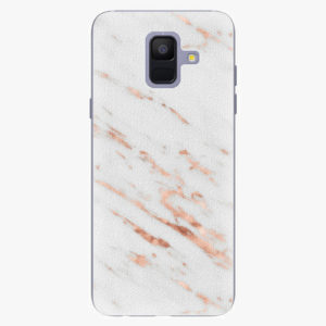 Plastový kryt iSaprio - Rose Gold Marble - Samsung Galaxy A6