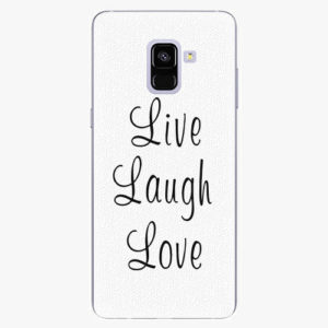 Plastový kryt iSaprio - Live Laugh Love - Samsung Galaxy A8 Plus