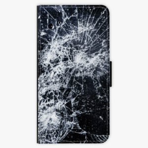 Flipové pouzdro iSaprio - Cracked - Samsung Galaxy A8 Plus
