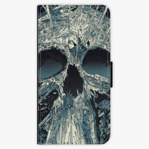 Flipové pouzdro iSaprio - Abstract Skull - Samsung Galaxy A8 Plus