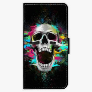 Flipové pouzdro iSaprio - Skull in Colors - Samsung Galaxy A8 Plus