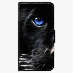 Flipové pouzdro iSaprio - Black Puma - Samsung Galaxy A8 Plus