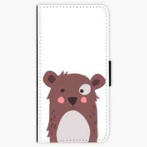 Flipové pouzdro iSaprio - Brown Bear - Samsung Galaxy A8 Plus