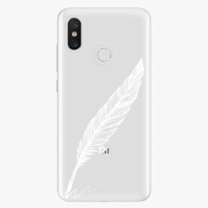 Plastový kryt iSaprio - Writing By Feather - white - Xiaomi Mi 8
