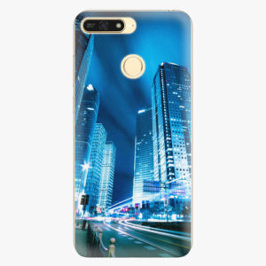 Plastový kryt iSaprio - Night City Blue - Huawei Honor 7A