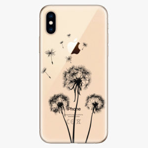 Plastový kryt iSaprio - Three Dandelions - black - iPhone XS