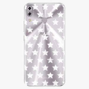 Plastový kryt iSaprio - Stars Pattern - white - Asus ZenFone 5Z ZS620KL