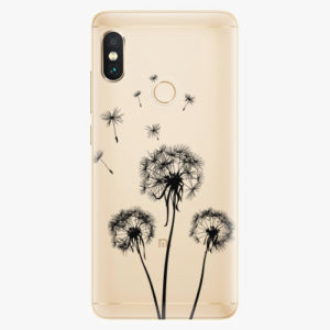 Plastový kryt iSaprio - Three Dandelions - black - Xiaomi Redmi Note 5