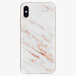Plastový kryt iSaprio - Rose Gold Marble - iPhone XS