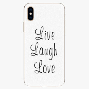 Plastový kryt iSaprio - Live Laugh Love - iPhone XS