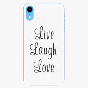Plastový kryt iSaprio - Live Laugh Love - iPhone XR