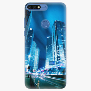 Plastový kryt iSaprio - Night City Blue - Huawei Honor 7C