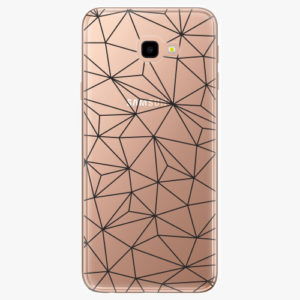 Plastový kryt iSaprio - Abstract Triangles 03 - black - Samsung Galaxy J4+