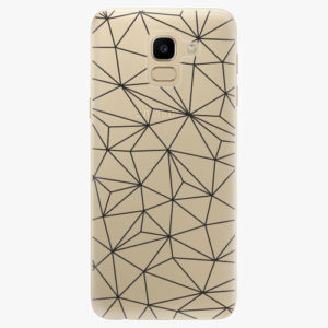 Plastový kryt iSaprio - Abstract Triangles 03 - black - Samsung Galaxy J6
