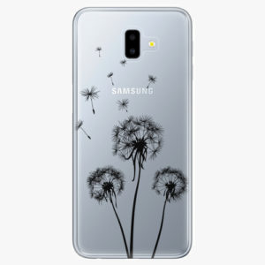 Plastový kryt iSaprio - Three Dandelions - black - Samsung Galaxy J6+