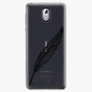 Plastový kryt iSaprio - Writing By Feather - black - Nokia 3.1