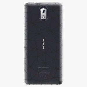 Plastový kryt iSaprio - Abstract Triangles 03 - black - Nokia 3.1