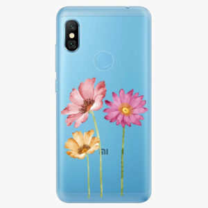 Plastový kryt iSaprio - Three Flowers - Xiaomi Redmi Note 6 Pro
