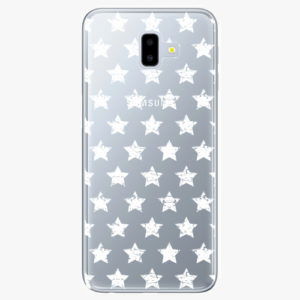 Plastový kryt iSaprio - Stars Pattern - white - Samsung Galaxy J6+