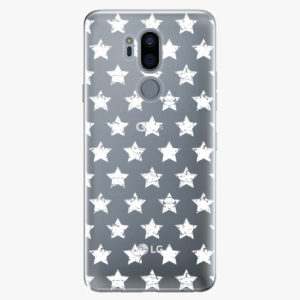 Plastový kryt iSaprio - Stars Pattern - white - LG G7