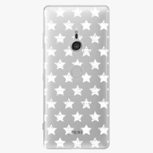 Plastový kryt iSaprio - Stars Pattern - white - Sony Xperia XZ3