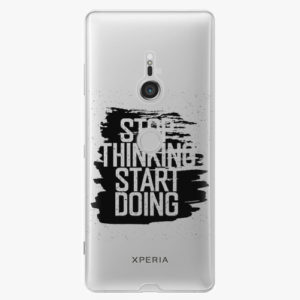 Plastový kryt iSaprio - Start Doing - black - Sony Xperia XZ3