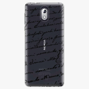 Plastový kryt iSaprio - Handwriting 01 - black - Nokia 3.1