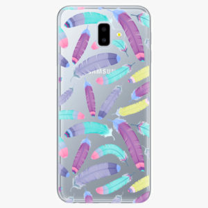 Plastový kryt iSaprio - Feather Pattern 01 - Samsung Galaxy J6+