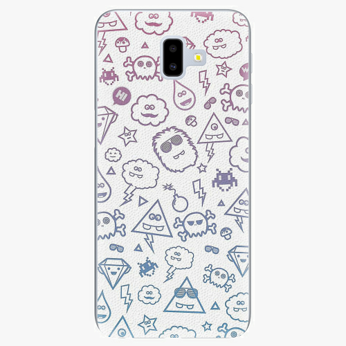 Plastový kryt iSaprio - Funny Clouds - Samsung Galaxy J6+ Plastový kryt iSaprio - Funny Clouds - Samsung Galaxy J6+