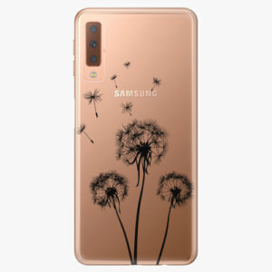 Plastový kryt iSaprio - Three Dandelions - black - Samsung Galaxy A7 (2018)
