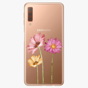 Plastový kryt iSaprio - Three Flowers - Samsung Galaxy A7 (2018)