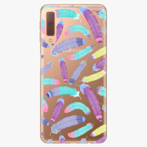 Plastový kryt iSaprio - Feather Pattern 01 - Samsung Galaxy A7 (2018)