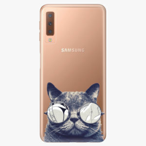 Plastový kryt iSaprio - Crazy Cat 01 - Samsung Galaxy A7 (2018)