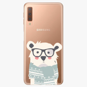 Plastový kryt iSaprio - Bear with Scarf - Samsung Galaxy A7 (2018)
