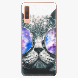 Plastový kryt iSaprio - Galaxy Cat - Samsung Galaxy A7 (2018)