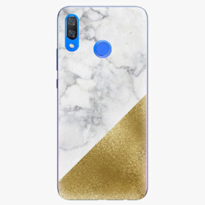 Plastový kryt iSaprio - Gold and WH Marble - Huawei Y9 2019
