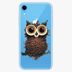 Silikonové pouzdro iSaprio - Owl And Coffee - iPhone XR