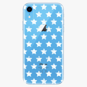Silikonové pouzdro iSaprio - Stars Pattern - white - iPhone XR
