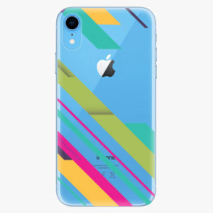 Silikonové pouzdro iSaprio - Color Stripes 03 - iPhone XR