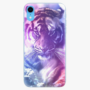 Silikonové pouzdro iSaprio - Purple Tiger - iPhone XR