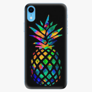 Silikonové pouzdro iSaprio - Rainbow Pineapple - iPhone XR